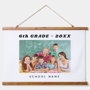School classroom photo class children hanging tapestry