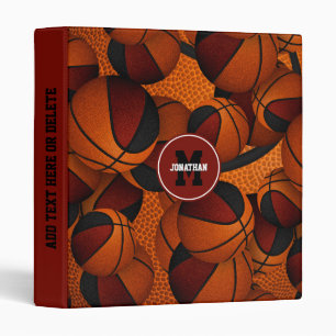 school club basketball team colours maroon black binder