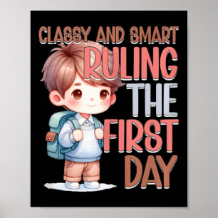 School Cly Smart Ruling The First Day Kindergarten Poster