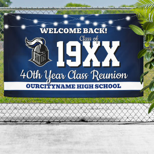 School Colors Class Reunion Welcome Banner
