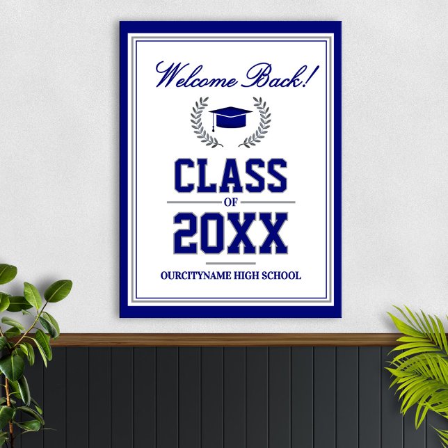 School Colors Class Reunion Welcome Poster (Creator Uploaded)