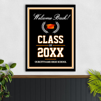 School Colors Class Reunion Welcome Poster