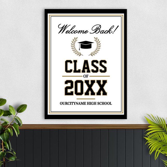 School Colors Class Reunion Welcome Poster (Creator Uploaded)