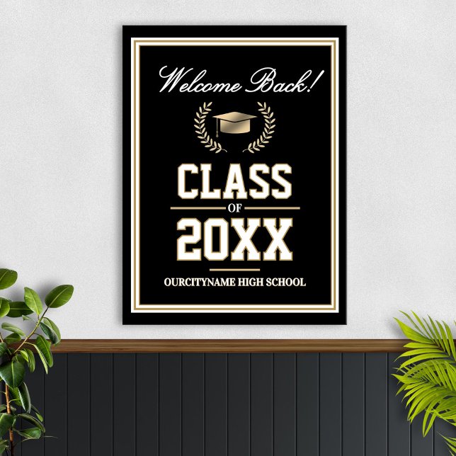 School Colors Class Reunion Welcome Poster (Creator Uploaded)