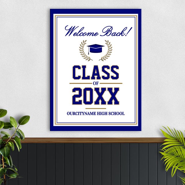 School Colors Class Reunion Welcome Poster (Creator Uploaded)