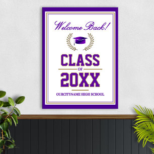 School Colors Class Reunion Welcome Poster