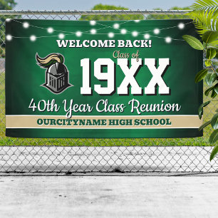 School Colours Class Reunion Welcome Banner