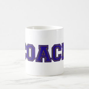 School Colours COACH Mug, Blue-Gold Coffee Mug