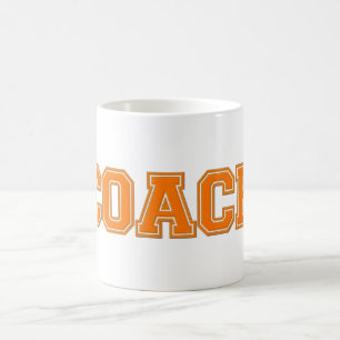 School Colours COACH Mug, Orange-White Coffee Mug