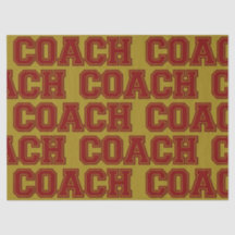 School Colours COACH Varsity Letters-Maroon-Gold