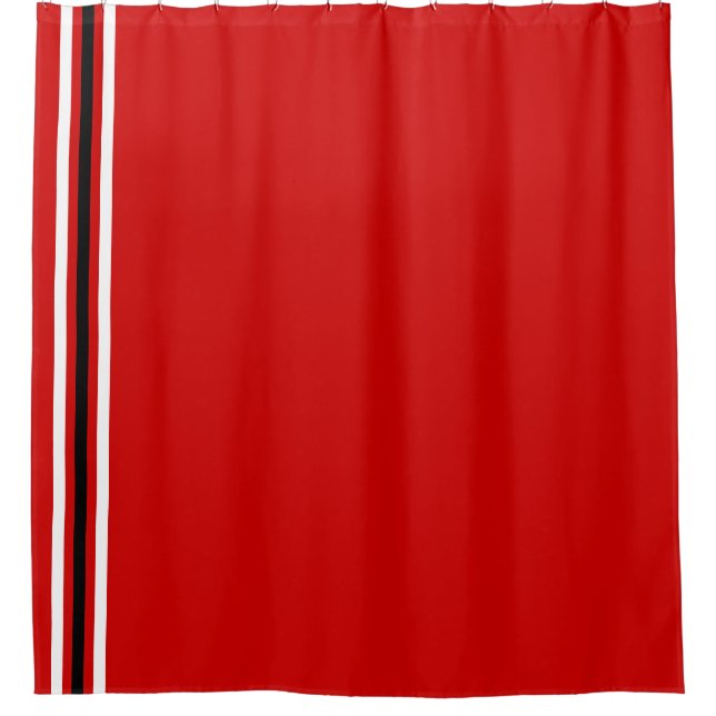 School Colours Red White Black (Front)