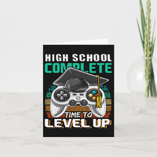 School Complete Video Game Senior Graduation Gift  Card