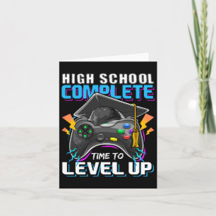 School Complete Video Game Senior Graduation Gift  Card