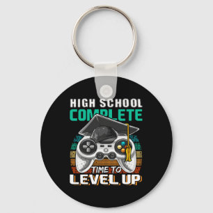 School Complete Video Game Senior Graduation Gift Keychain
