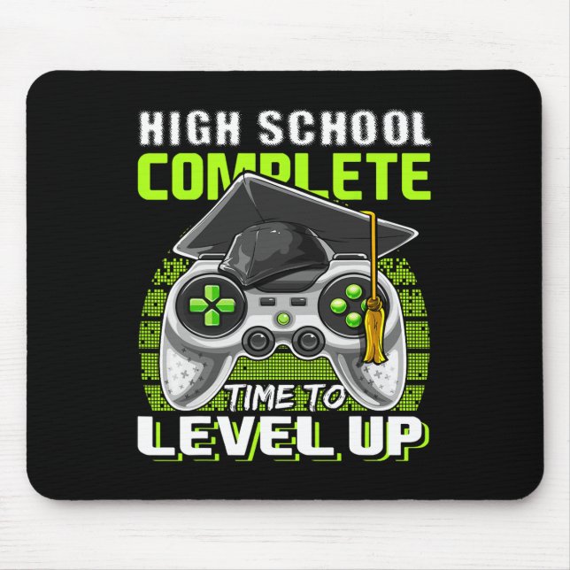 School Complete Video Game Senior Graduation Gift  Mouse Pad (Front)