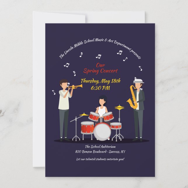 School Concert Invitation (Front)