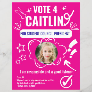 School Council Voting Template for Kids Flyer