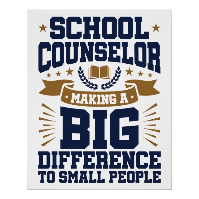 School Counsel Making Big Difference Small People Poster (Front)