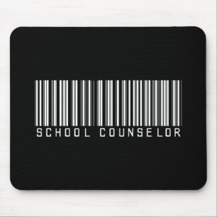 School Counsellor Bar code Mouse Pad