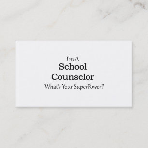 School Counsellor Business Card