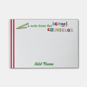 School Counsellor Customized Post-it® Note