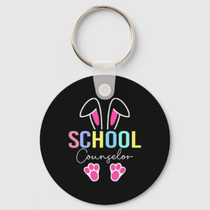 School Counsellor Easter Teacher School Counseling Keychain