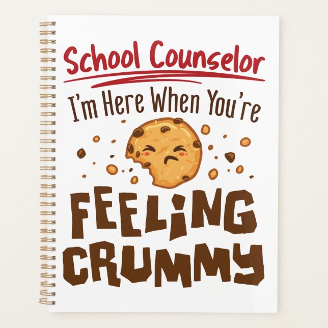 School Counsellor Elementary Middle Cute Saying Planner (Front)