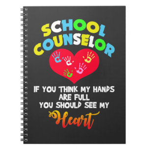School Counsellor Full Heart Appreciation Gift Notebook