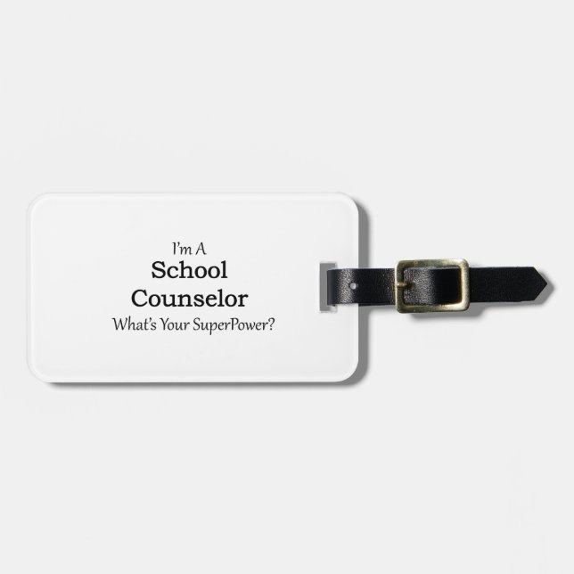 School Counsellor Luggage Tag (Front Horizontal)