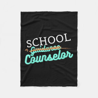 School Counsellor Not Guidance Counsellor Fleece Blanket