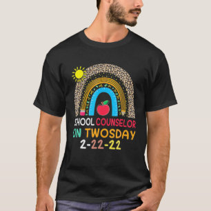 School Counsellor On Twosday 2-22-22 February 22Nd T-Shirt