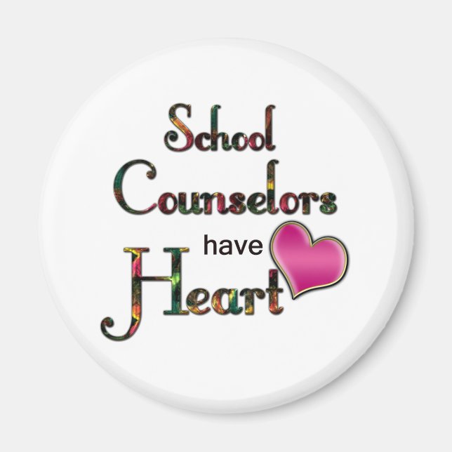 School Counsellors Have Heart Magnet (Front)