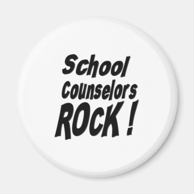 School Counsellors Rock! Magnet (Front)