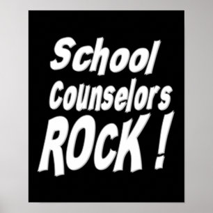 School Counsellors Rock! Poster Print