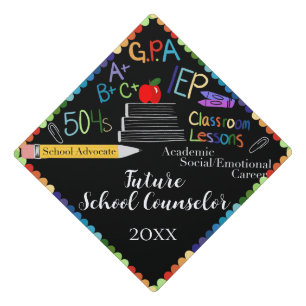 School Counselor Graduation Cap Topper