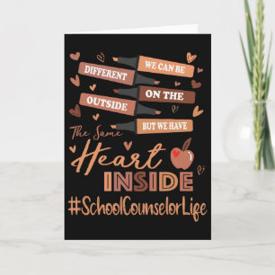 School Counselor We Can Be Different Black History Card