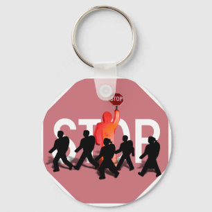 School Crossing Guard Keychain