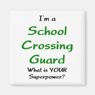 School crossing guard magnet