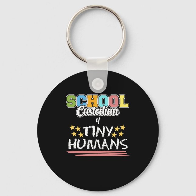 School Custodian Caretaker Janitor Appreciation Gr Keychain (Front)