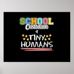 School Custodian Caretaker Janitor Appreciation Gr Poster