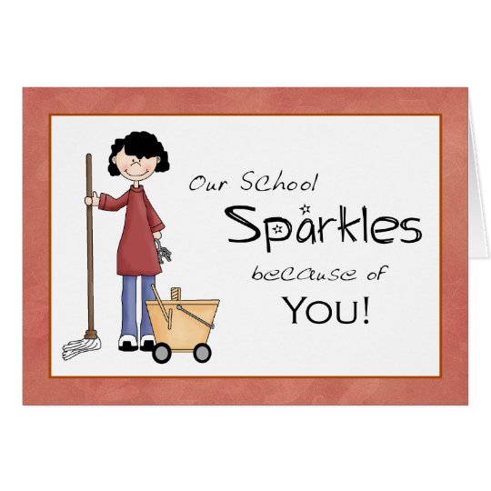 School Custodian Thank You Card | Zazzle.ca