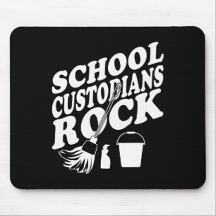 School Custodians Rock Back To School - Janitor Ap Mouse Pad
