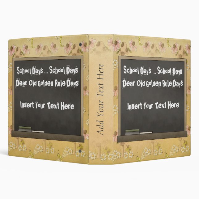 School Days Avery Binder (Background)