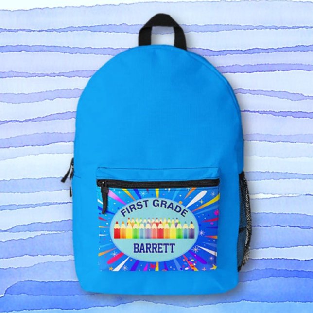 School days! First Grade personalized Printed Backpack (Creator Uploaded)