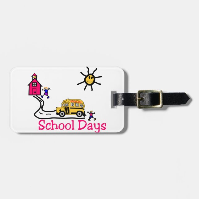 School Days Luggage Tag (Front Horizontal)