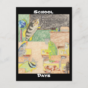 School Days Postcard
