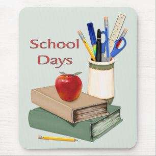 School Days Still Life Mouse Pad