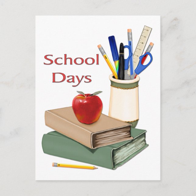 School Days Still Life Postcard (Front)
