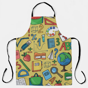 School Days: Vintage Supplies Pattern Apron