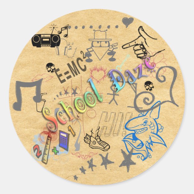 School Daze Sticker (Front)